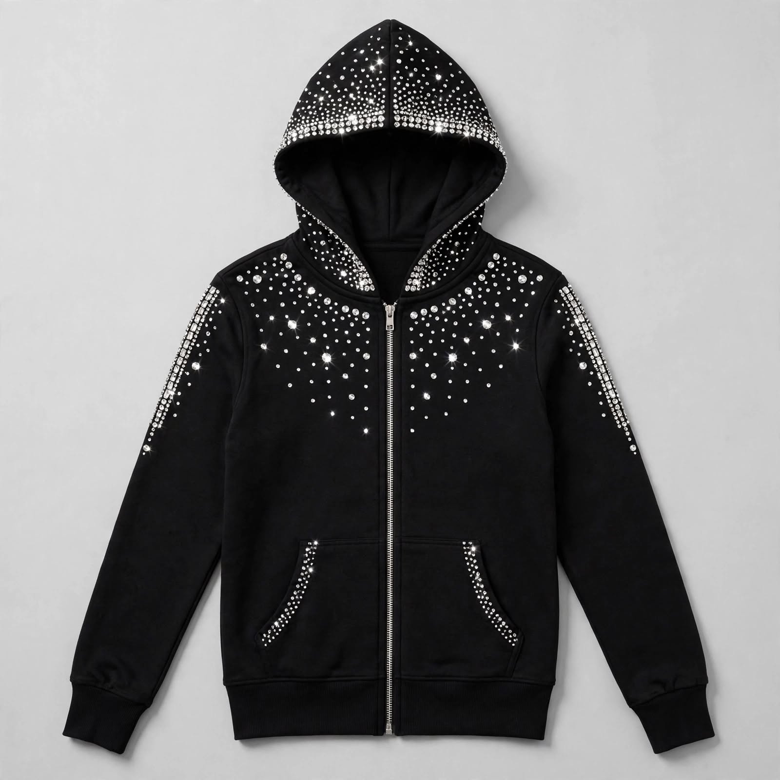 Custom Rhinestone Hoodie